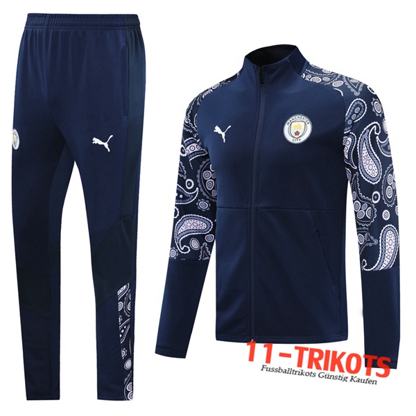 Manchester City Trainingsanzug (Jacke) Blau 2020 2021 | 11-trikots