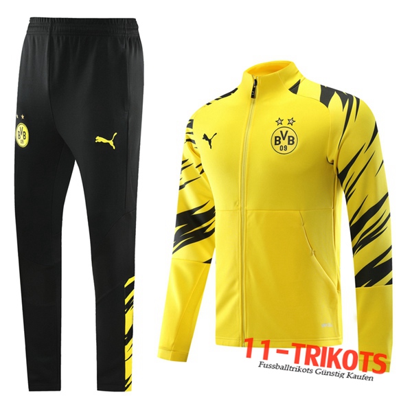 Dortmund BVB Trainingsanzug (Jacke) Gelb 2020 2021 | 11-trikots
