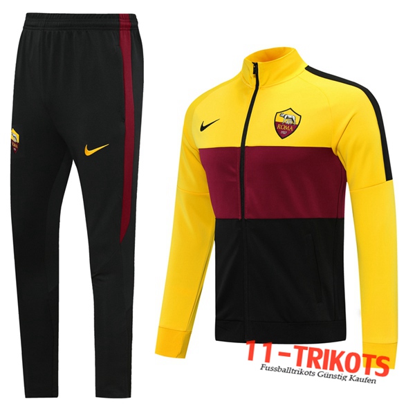 AS Roma Trainingsanzug (Jacke) Gelb 2020 2021 | 11-trikots