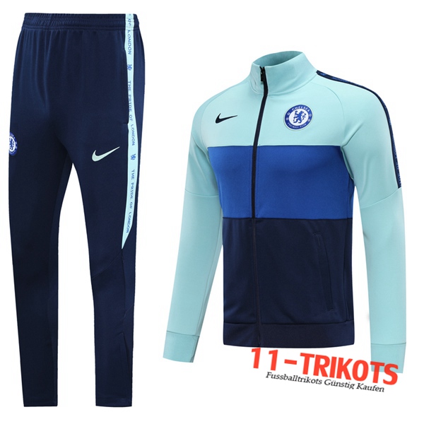 FC Chelsea Trainingsanzug (Jacke) Blau 2020 2021 | 11-trikots