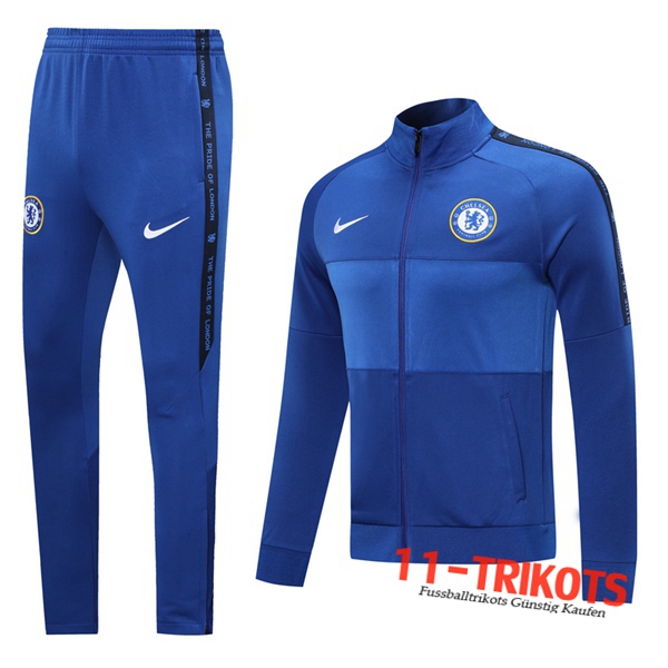 FC Chelsea Trainingsanzug (Jacke) Blau 2020 2021 | 11-trikots