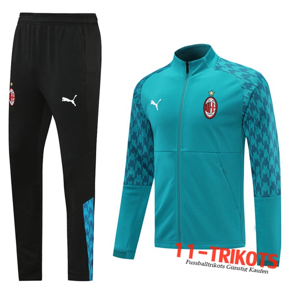 Milan AC Trainingsanzug (Jacke) Blau 2020 2021 | 11-trikots