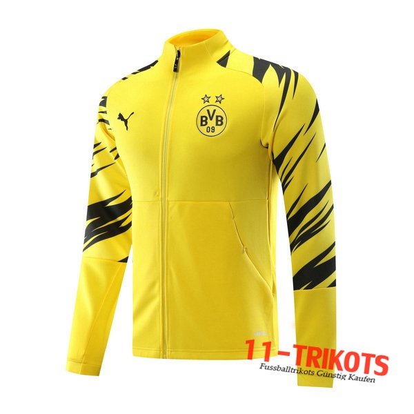 Neuestes Fussball Trainingsjacke Dortmund BVB Gelb 2020/2021 | 11-trikots