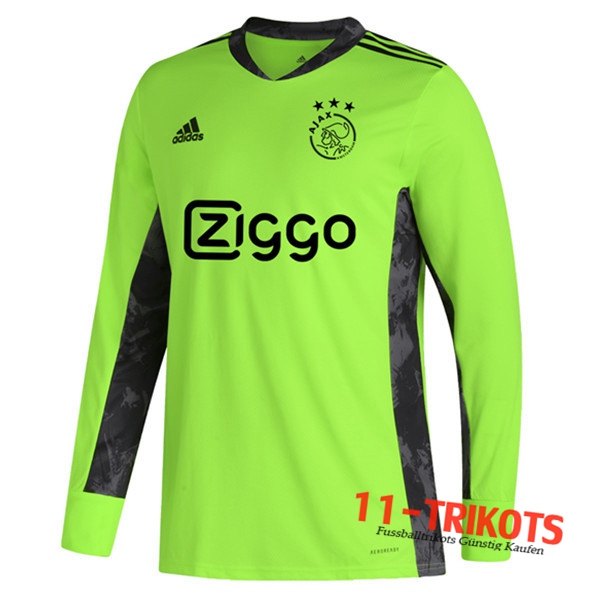 Fussball AFC Ajax Torwart Grün Manche longue 2020 2021 | 11-trikots