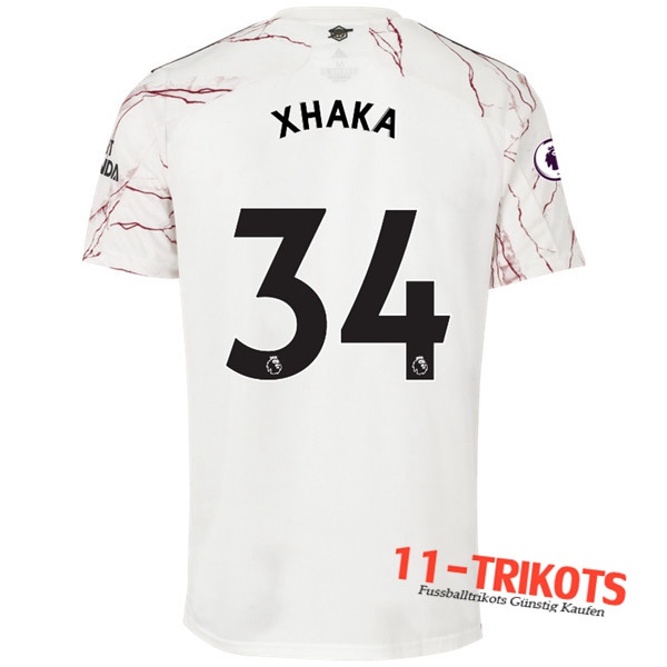 Fussball Arsenal (Granit Xhaka 34) Auswärtstrikot 2020 2021 | 11-trikots