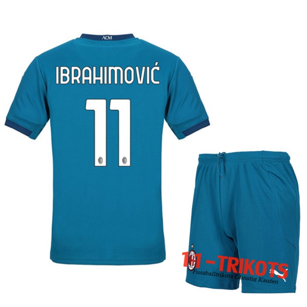 Fussball Milan AC (IBRAHIMOVIC 11) Kinder Third 2020 2021 | 11-trikots