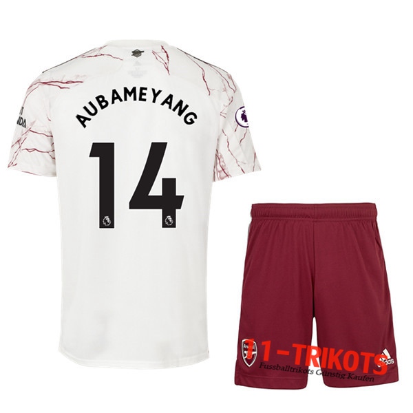 Fussball Arsenal (Aubameyang 14) Kinder Auswärtstrikot 2020 2021 | 11-trikots