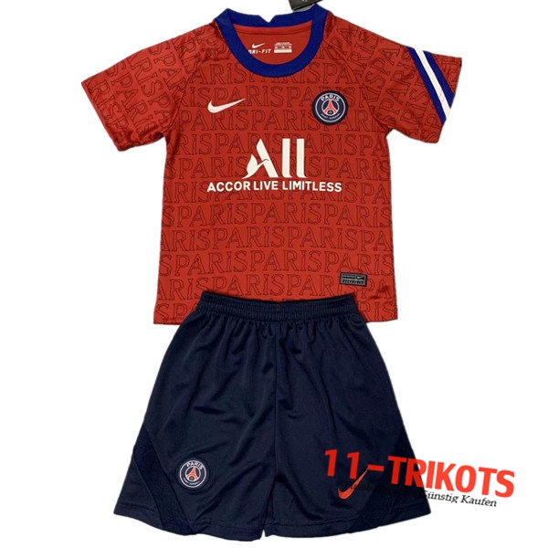 Fussball PSG Kinder Training Rot 2020 2021 | 11-trikots