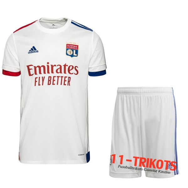 Zusammen Fussball Lyon OL Heimtrikot + Short 2020 2021 | 11-trikots