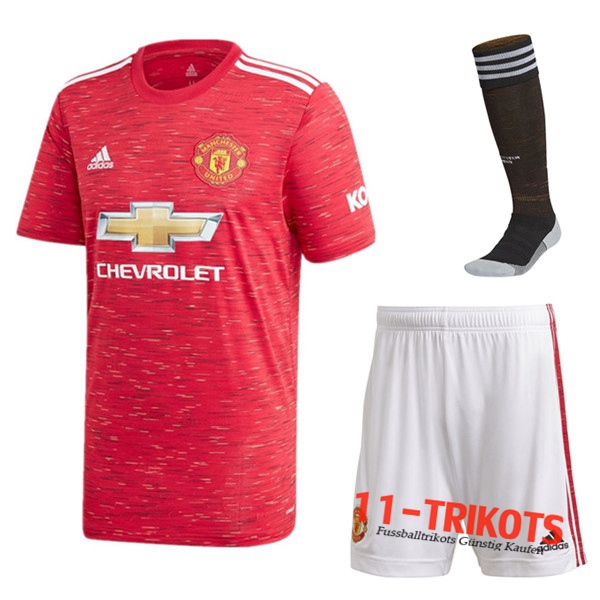 Zusammen Fussball Manchester United Heimtrikot (Short+Socken) 2020/21