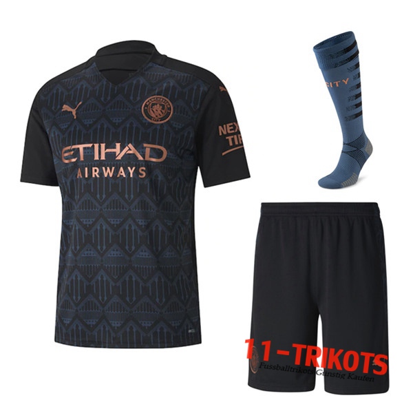 Zusammen Fussball Manchester City Auswärtstrikot (Short+Socken) 2020/21