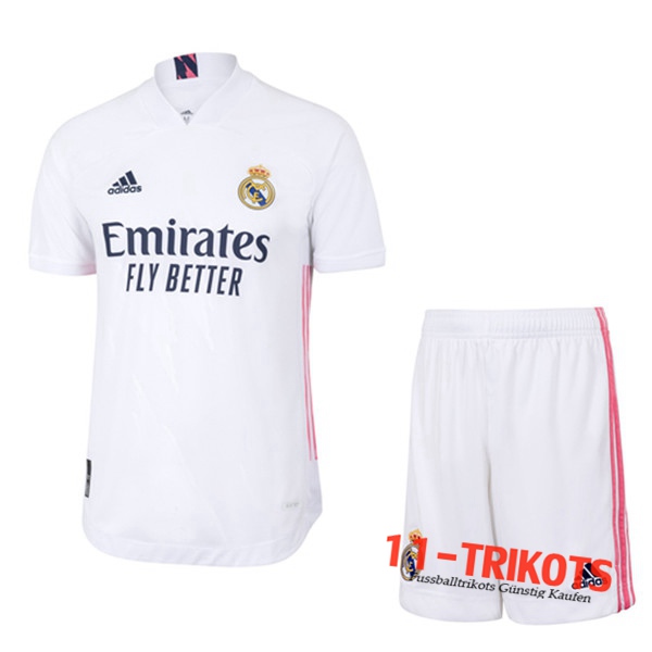 Zusammen Fussball Real Madrid Heimtrikot + Short 2020 2021 | 11-trikots