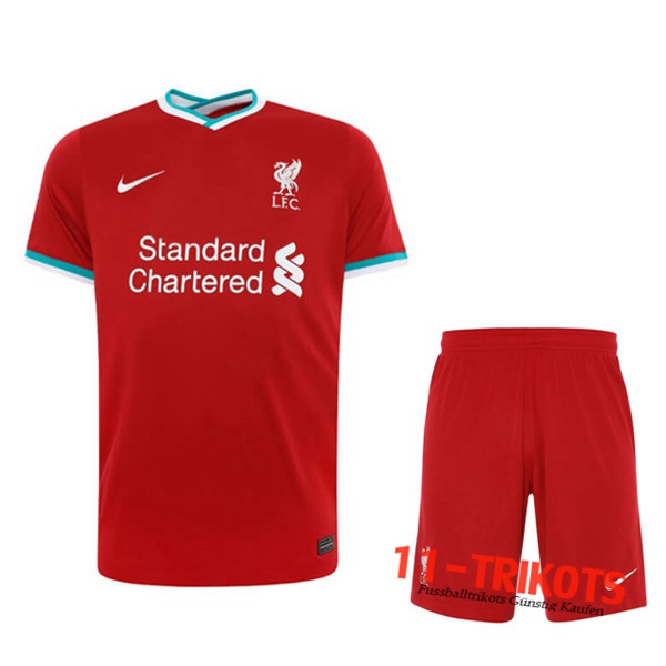 Zusammen Fussball FC Liverpool Heimtrikot + Short 2020 2021 | 11-trikots