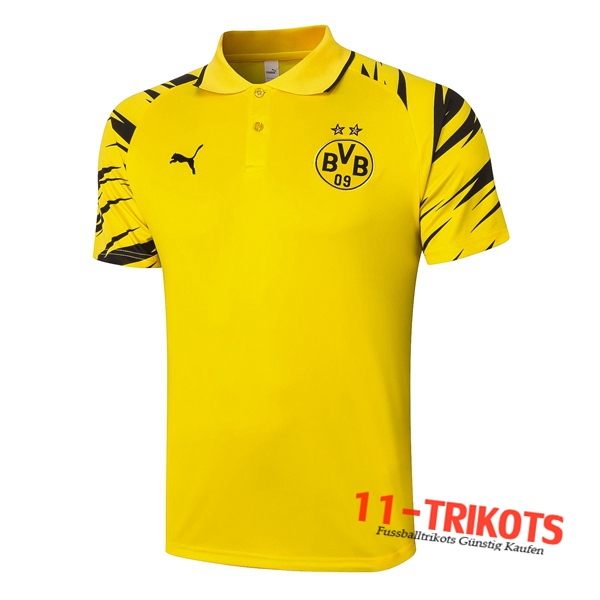 Neuestes Fussball Dortmund BVB Poloshirt Gelb 2020/2021