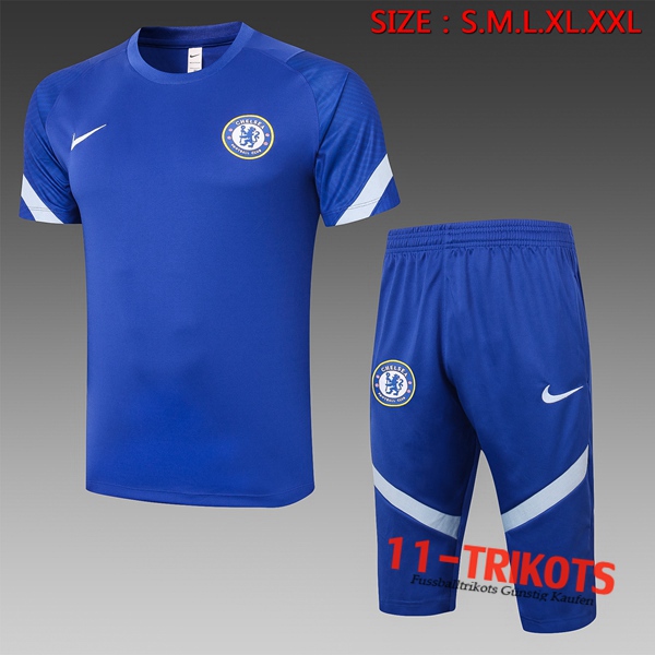 FC Chelsea Trainingstrikot + Hose 3/4 Blau 2020/2021