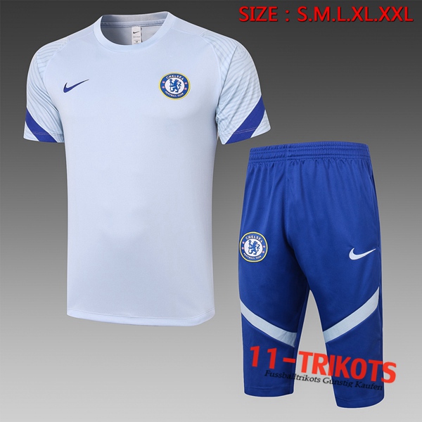 FC Chelsea Trainingstrikot + Hose 3/4 Grau 2020/2021