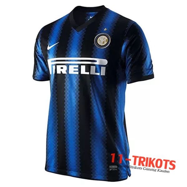 Neuestes Fussball Inter Milan Retro Heimtrikot 2010/2011