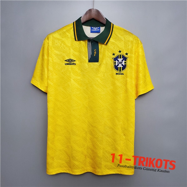 Neuestes Fussball Brasilien Retro Heimtrikot 1991/1993