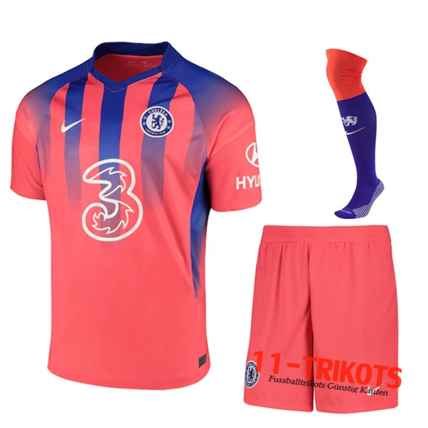Zusammen Fussball FC Chelsea Thirdtrikot (Short+Socken) 2020 2021 | 11-trikots