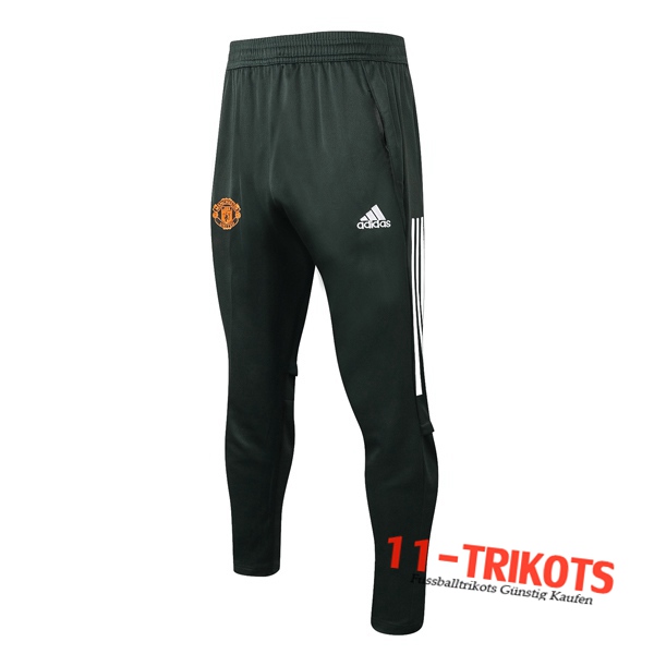 Pantalones Entrenamiento Manchester United Verde 2020 2021