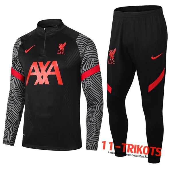 FC Liverpool Trainingsanzug Schwarz 2020 2021 | 11-trikots