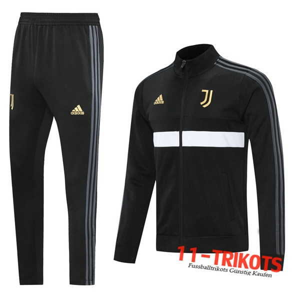 Juventus Trainingsanzug (Jacke) Schwarz 2020 2021 | 11-trikots