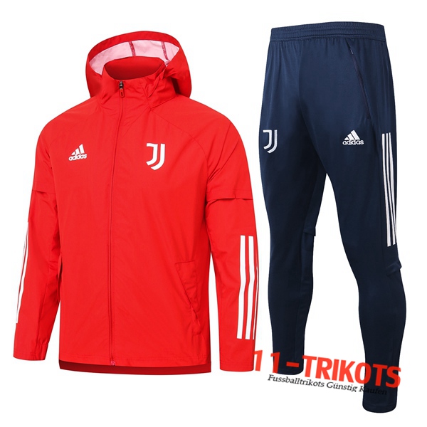 Juventus Trainingsanzug Windjacke Rot 2020 2021 | 11-trikots