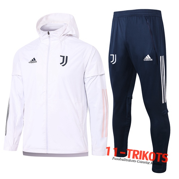 Juventus Trainingsanzug Windjacke Weiß 2020 2021 | 11-trikots