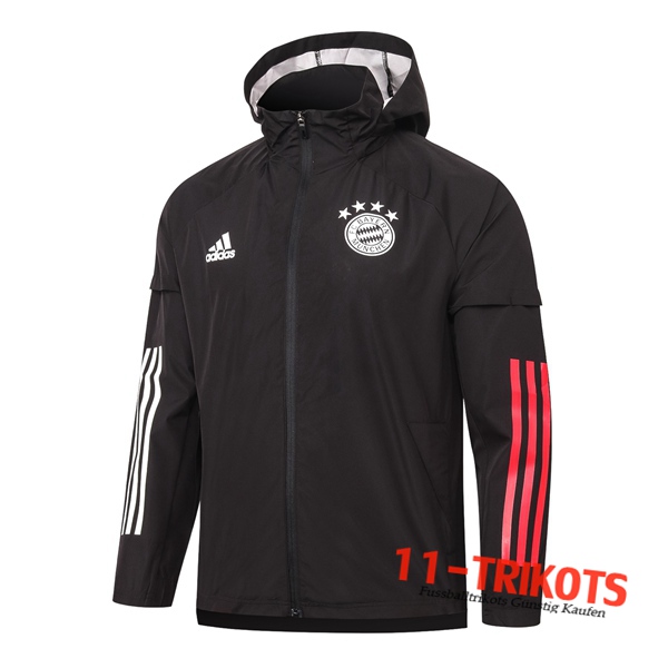 Chaqueta Futbol Rompevientos Bayern Munich Negro 2020/2021