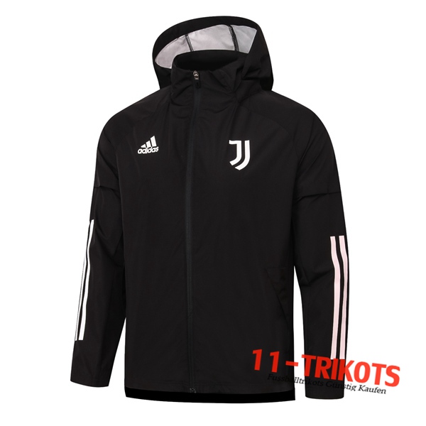 Chaqueta Futbol Rompevientos Juventus Negro 2020/2021