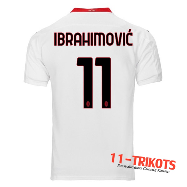 Fussball Milan AC (IBRAHIMOVIC 11) Auswärtstrikot 2020 2021 | 11-trikots