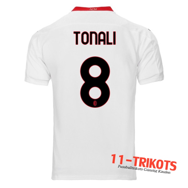 Fussball Milan AC (TONALI 8) Auswärtstrikot 2020 2021 | 11-trikots