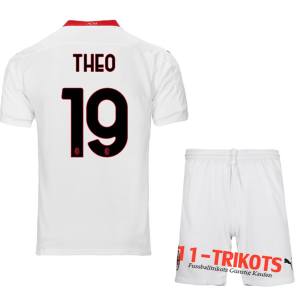 Neuestes Fussball Milan AC (THEO 19) Kinder Auswärtstrikot 2020 2021 | 11-trikots