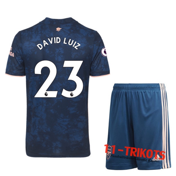 Neuestes Fussball Arsenal (David Luiz 23) Kinder Third 2020 2021 | 11-trikots