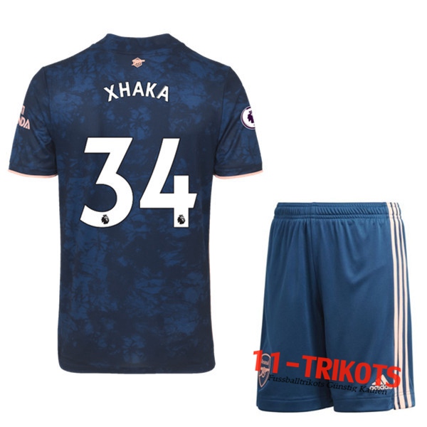 Neuestes Fussball Arsenal (Granit Xhaka 34) Kinder Third 2020 2021 | 11-trikots