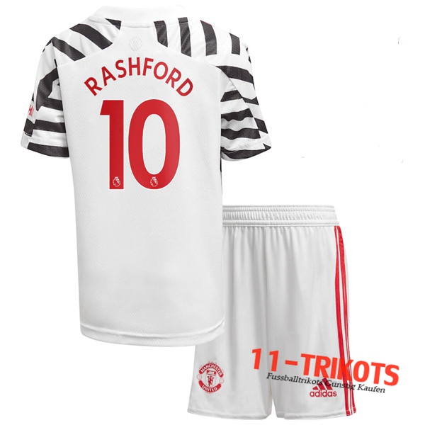 Neuestes Fussball Manchester United (Rashford 10) Kinder Third 2020 2021 | 11-trikots
