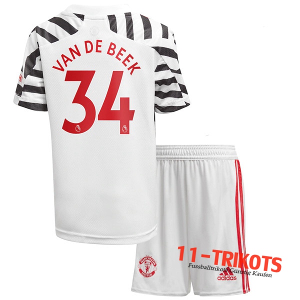 Neuestes Fussball Manchester United (BVan De Beek 34) Kinder Third 2020 2021 | 11-trikots