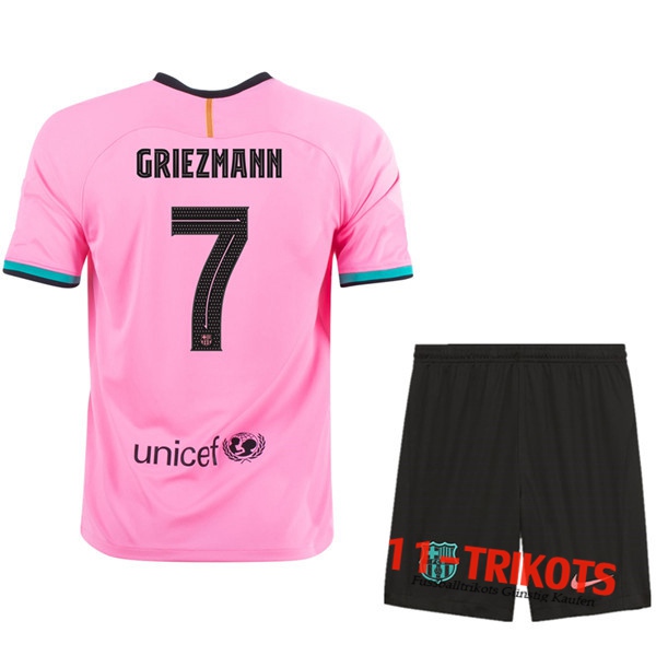 Neuestes Fussball FC Barcelona (GRIEZMANN 7) Kinder Third 2020 2021 | 11-trikots