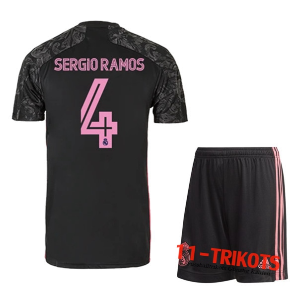 Neuestes Fussball Real Madrid (SERGIO RAMOS 4) Kinder Third 2020 2021 | 11-trikots