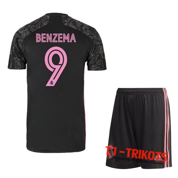 Neuestes Fussball Real Madrid (BENZEMA 9) Kinder Third 2020 2021 | 11-trikots