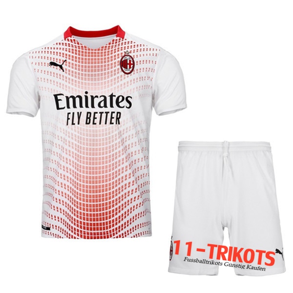 Neuestes Fussball Milan AC Kinder Auswärtstrikot 2020 2021 | 11-trikots
