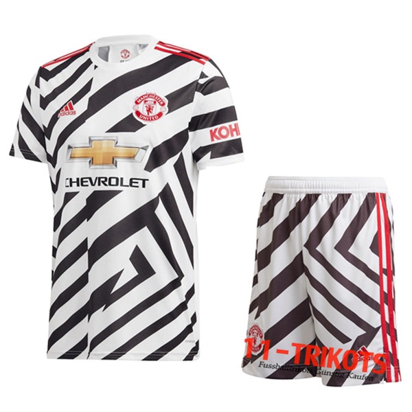 Zusammen Fussball Manchester United Thirdtrikot + Short 2020 2021 | 11-trikots