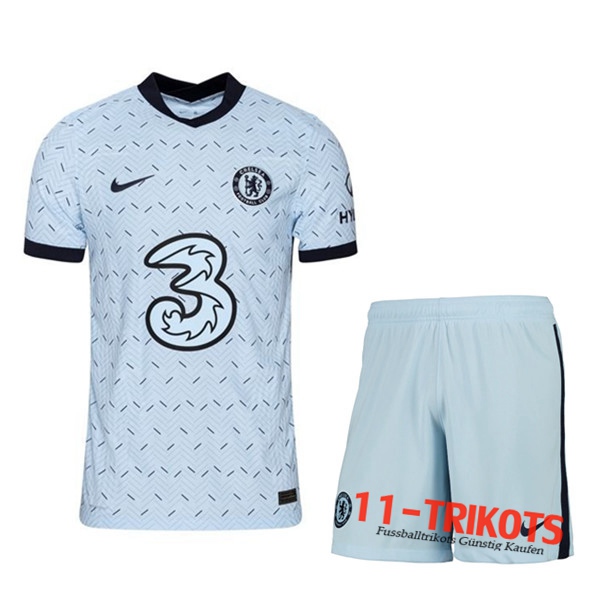 Zusammen Fussball FC Chelsea Auswärtstrikot + Short 2020 2021 | 11-trikots