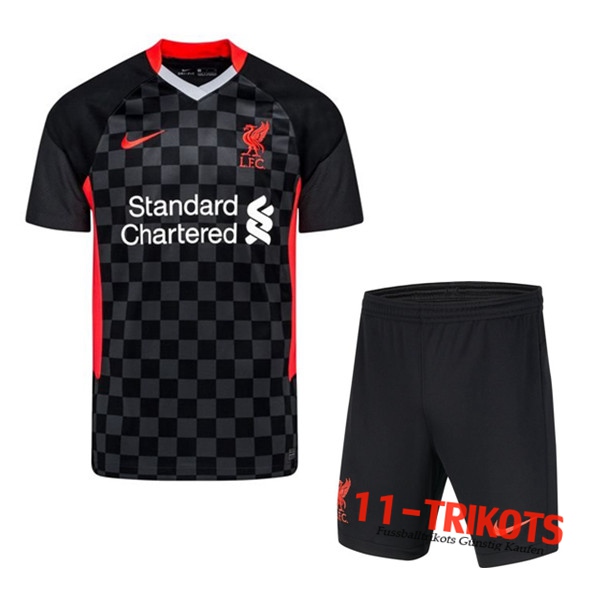 Zusammen Fussball FC Liverpool Thirdtrikot + Short 2020 2021 | 11-trikots