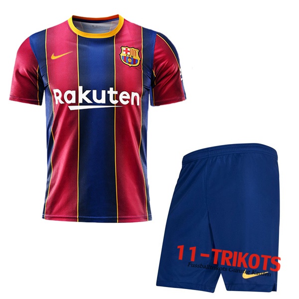Neuestes Fussball FC Barcelona Kinder Heimtrikot Durchgesickerte Version Günstig 2020/2021 | 11-trikots