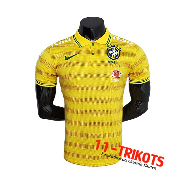 Brasilien Poloshirt Gelb 2022/2023