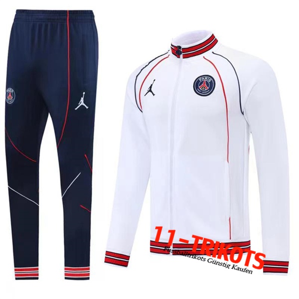 Jordan PSG Trainingsanzug (Jacke) Weiß 2022/2023
