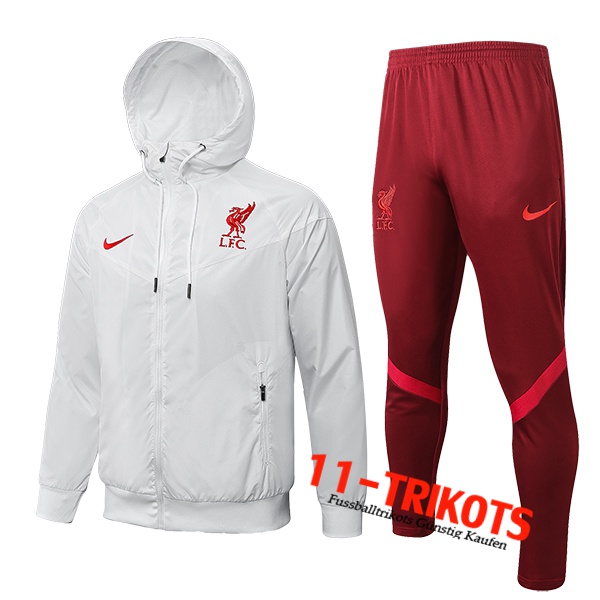 FC Liverpool Trainingsanzug Windjacke Weiß 2022/2023