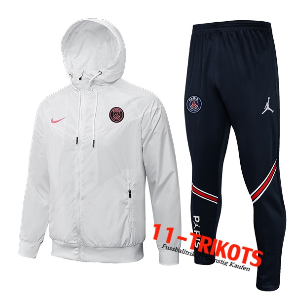 PSG Trainingsanzug Windjacke Weiß 2022/2023