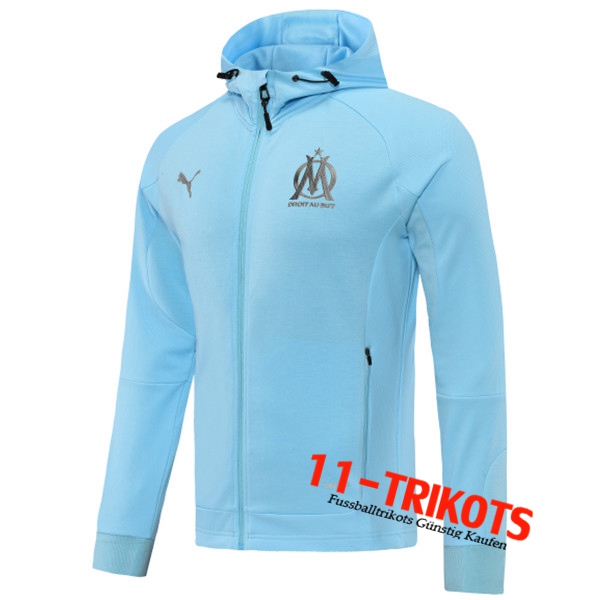 Marseille OM Trainingsjacke Mit Kapuze Blau 2022/2023